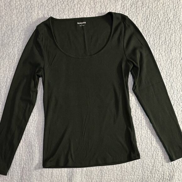 Old Navy Women's Forest Green Long Sleeve Shirt - Picture 1 of 4